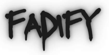Black 'FADIFY' text on a white background