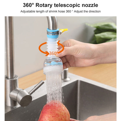 360‑Rotation Kitchen Sink Faucet Extenders – Flexible 3D Rotating Tap Attachment for Easy Cleaning & Splash‑Control
